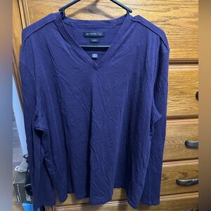 John Varvatos XL Luxe lightweight V-Neck Long Sleeve Pullover Shirt